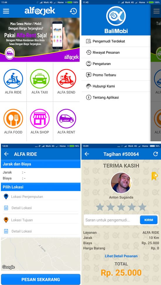 Aplikasi Ojek Online ALFAJEK