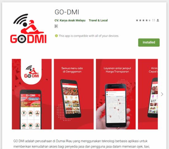 Aplikasi Ojek Online GO DMI