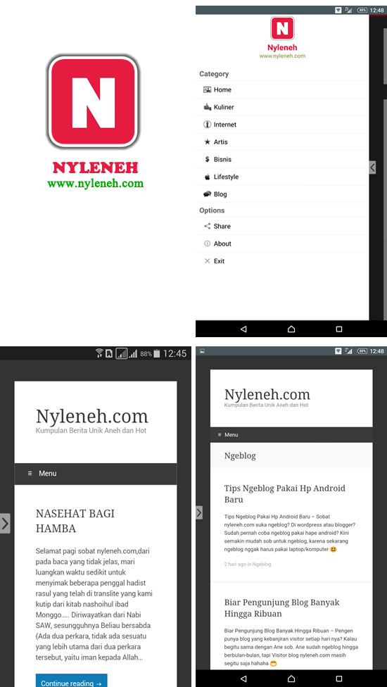 Aplikasi Android Nyleneh