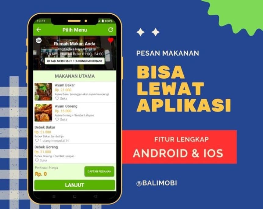 Jasa Buat Aplikasi Food Delivery IOS
