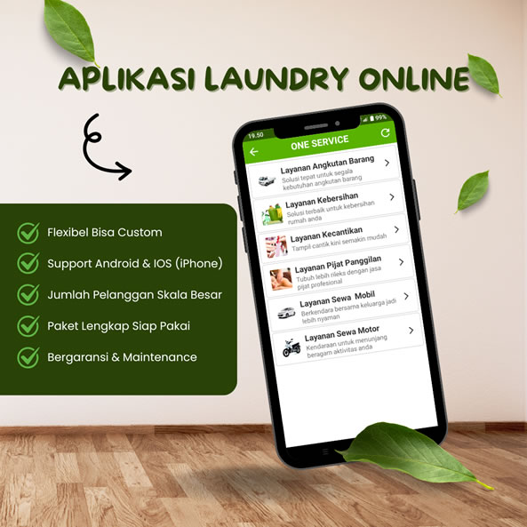 Jasa Buat Aplikasi Laundry Online Android IOS