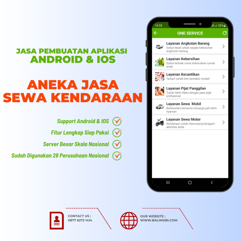 Aplikasi Booking Online Android IOS