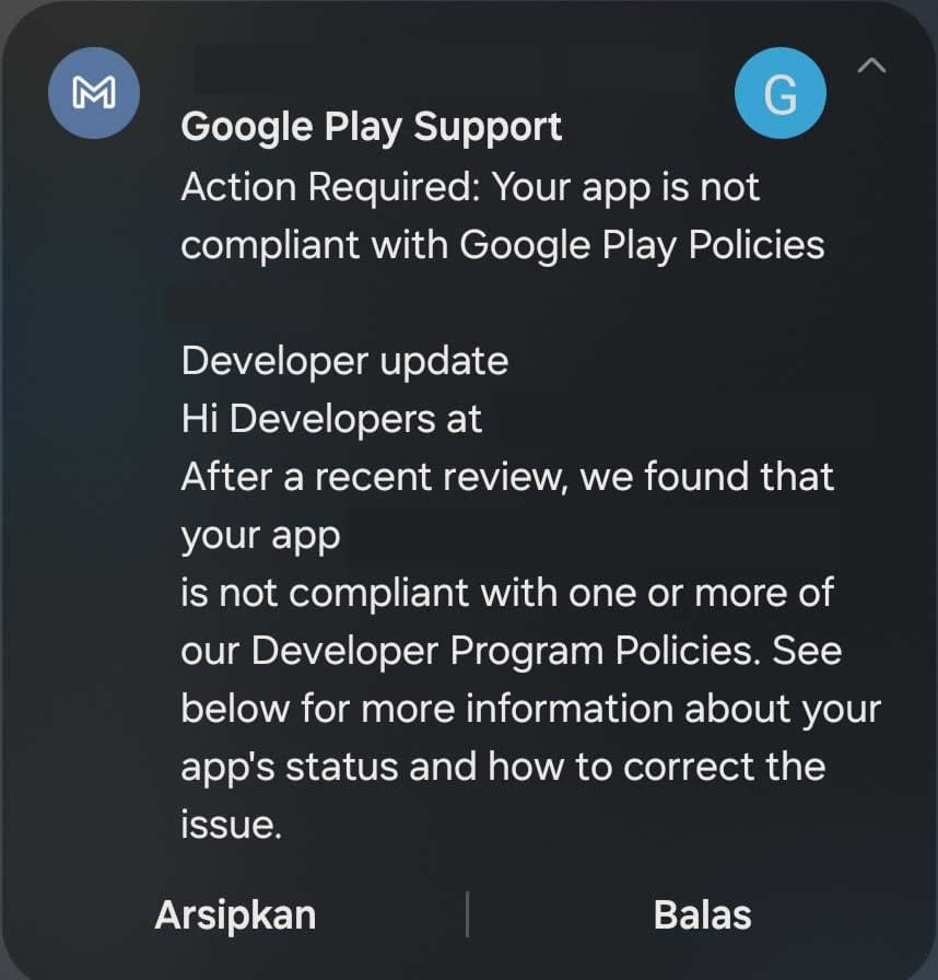 Aplikasi Android Di Suspend