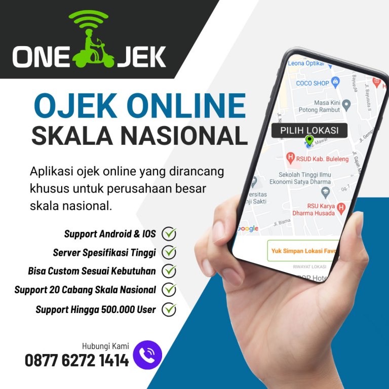 Aplikasi Ojek Online Profesional Skala Nasional